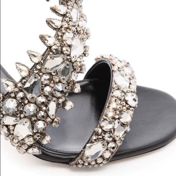 Alexander McQueen Crystal-Embellished High-Heel Sandals - Picture 6 of 11